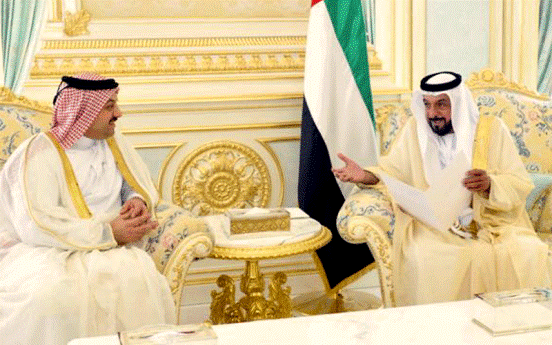 Sheikh Khalifa and Qatari Minister