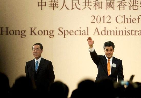 Leung wins Hong Kong election